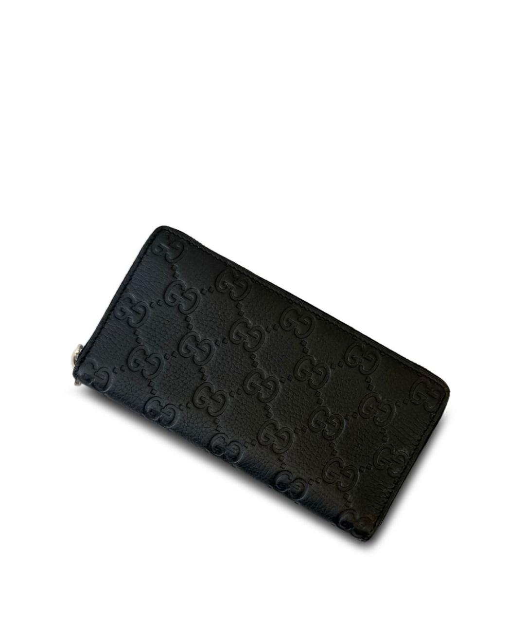 GUCCI Черный кожаный кошелек, фото 1