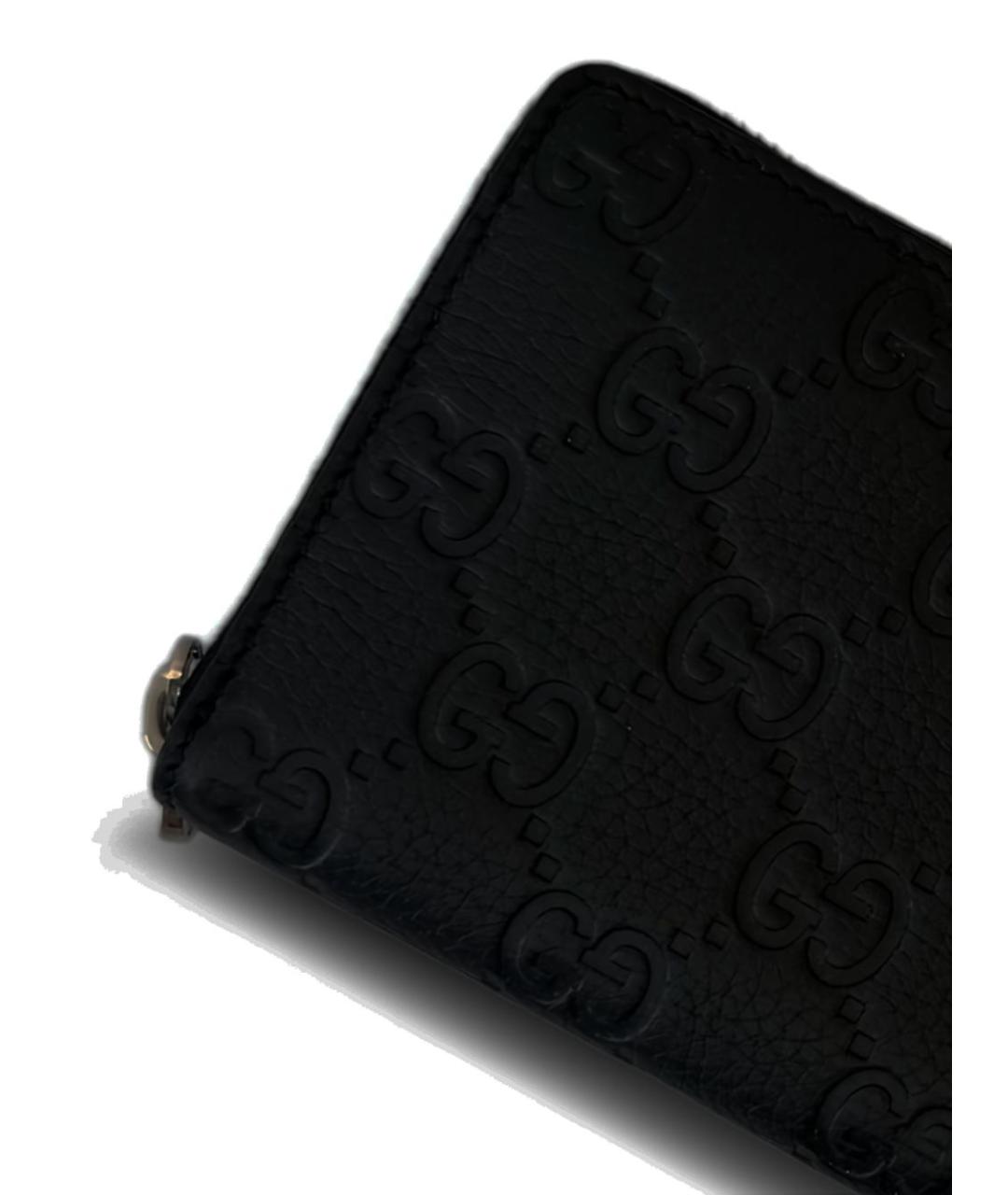 GUCCI Черный кожаный кошелек, фото 3