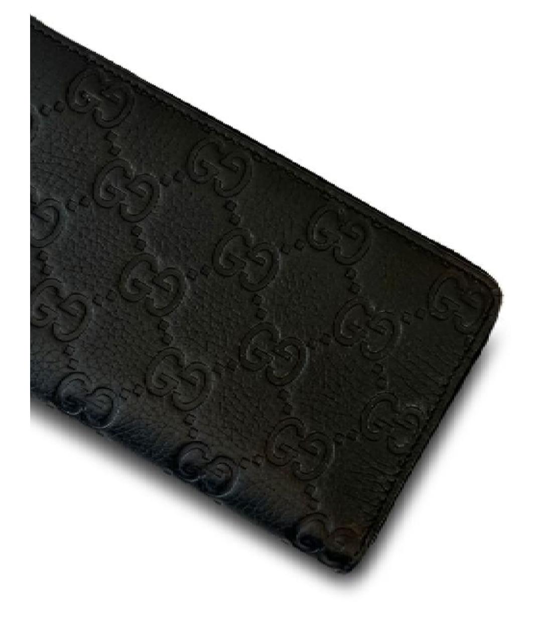 GUCCI Черный кожаный кошелек, фото 2