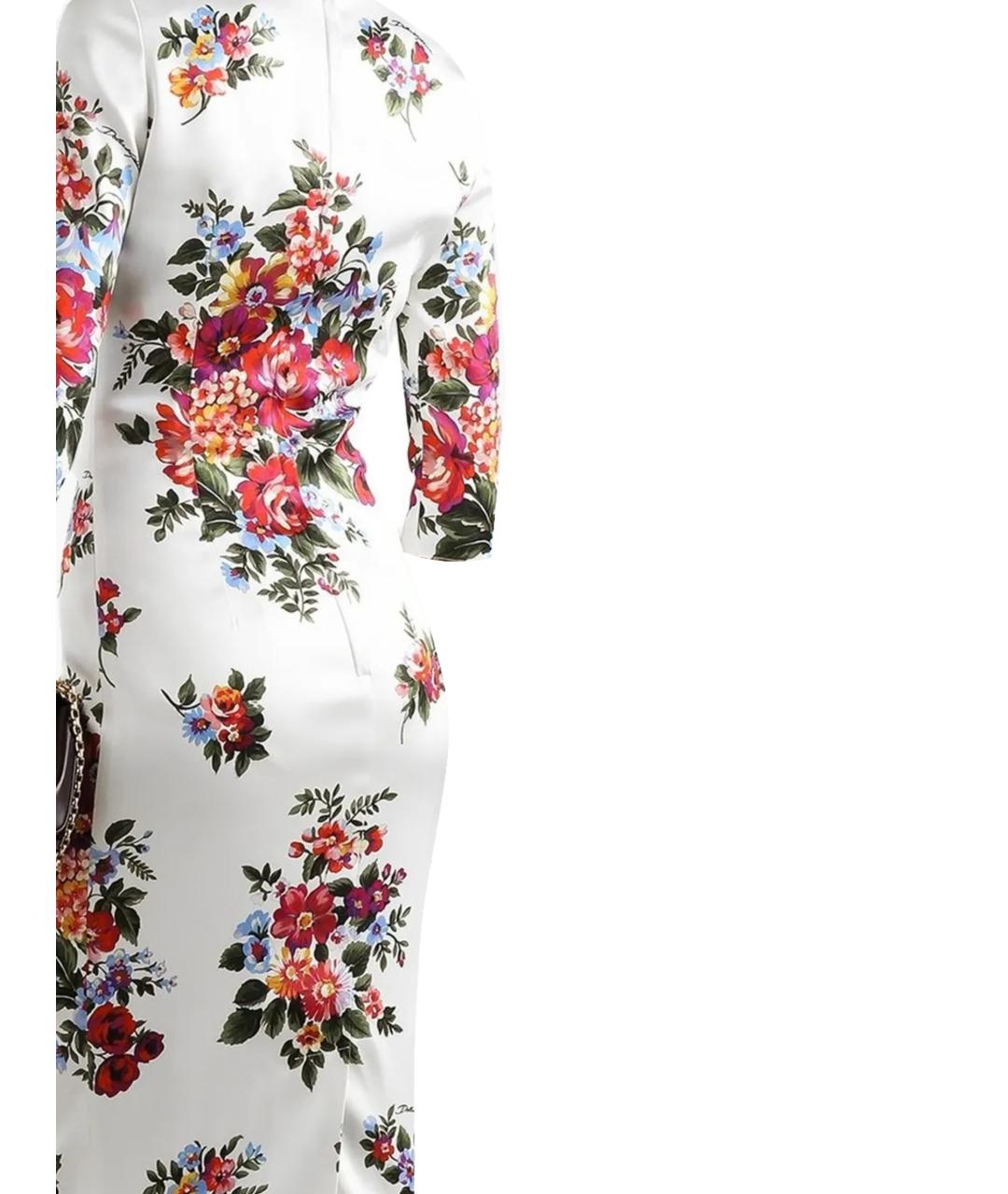 DOLCE&GABBANA Мульти вискозное повседневное платье, фото 3