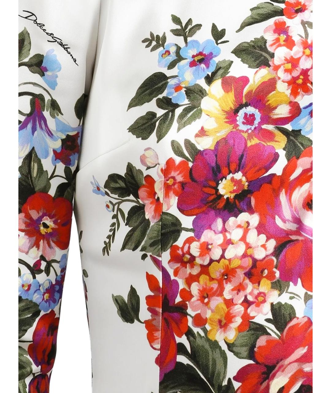 DOLCE&GABBANA Мульти вискозное повседневное платье, фото 2