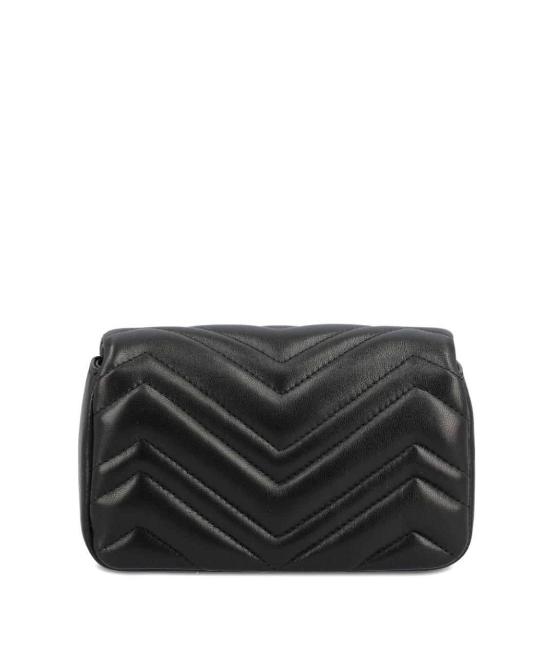 GUCCI Черная кожаная сумка через плечо, фото 3