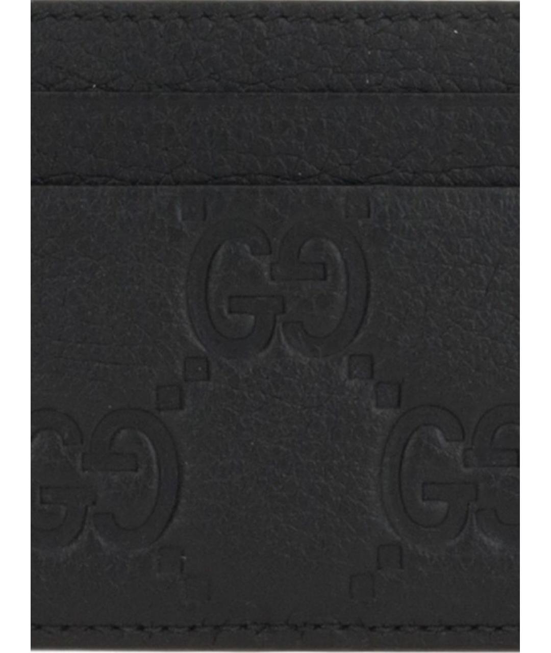GUCCI Черный кожаный кардхолдер, фото 4