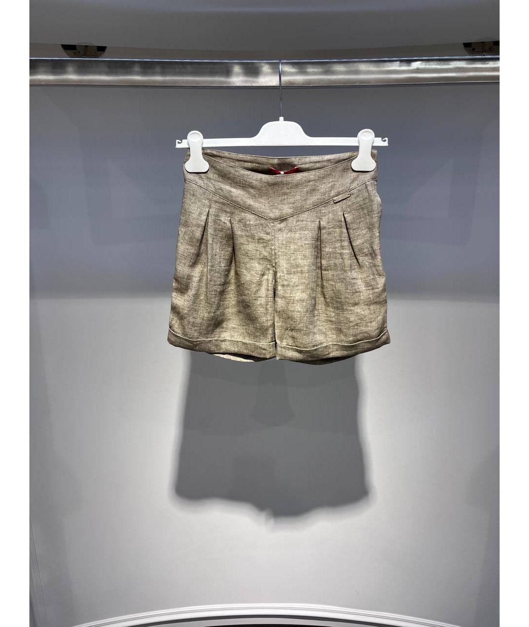 LIU JO Бежевые льняные брюки и шорты, фото 4