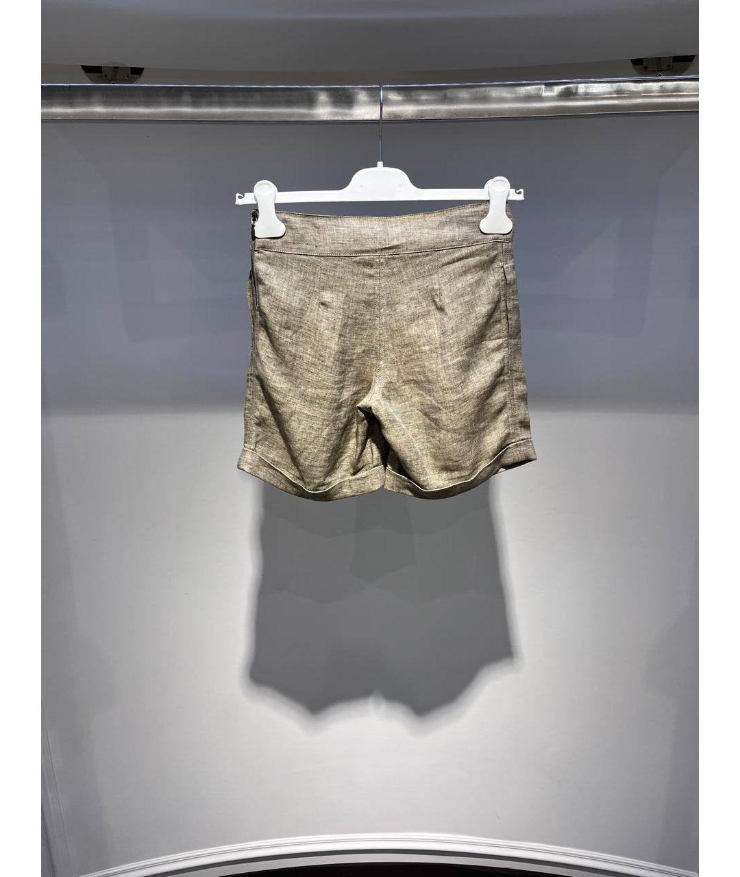 LIU JO Бежевые льняные брюки и шорты, фото 3