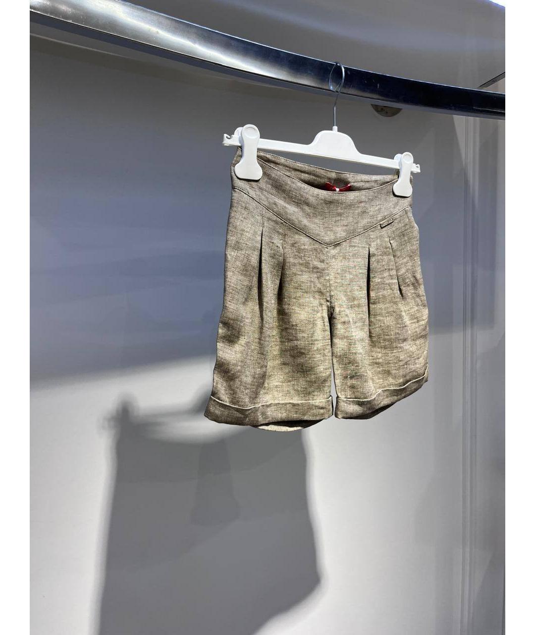 LIU JO Бежевые льняные брюки и шорты, фото 2