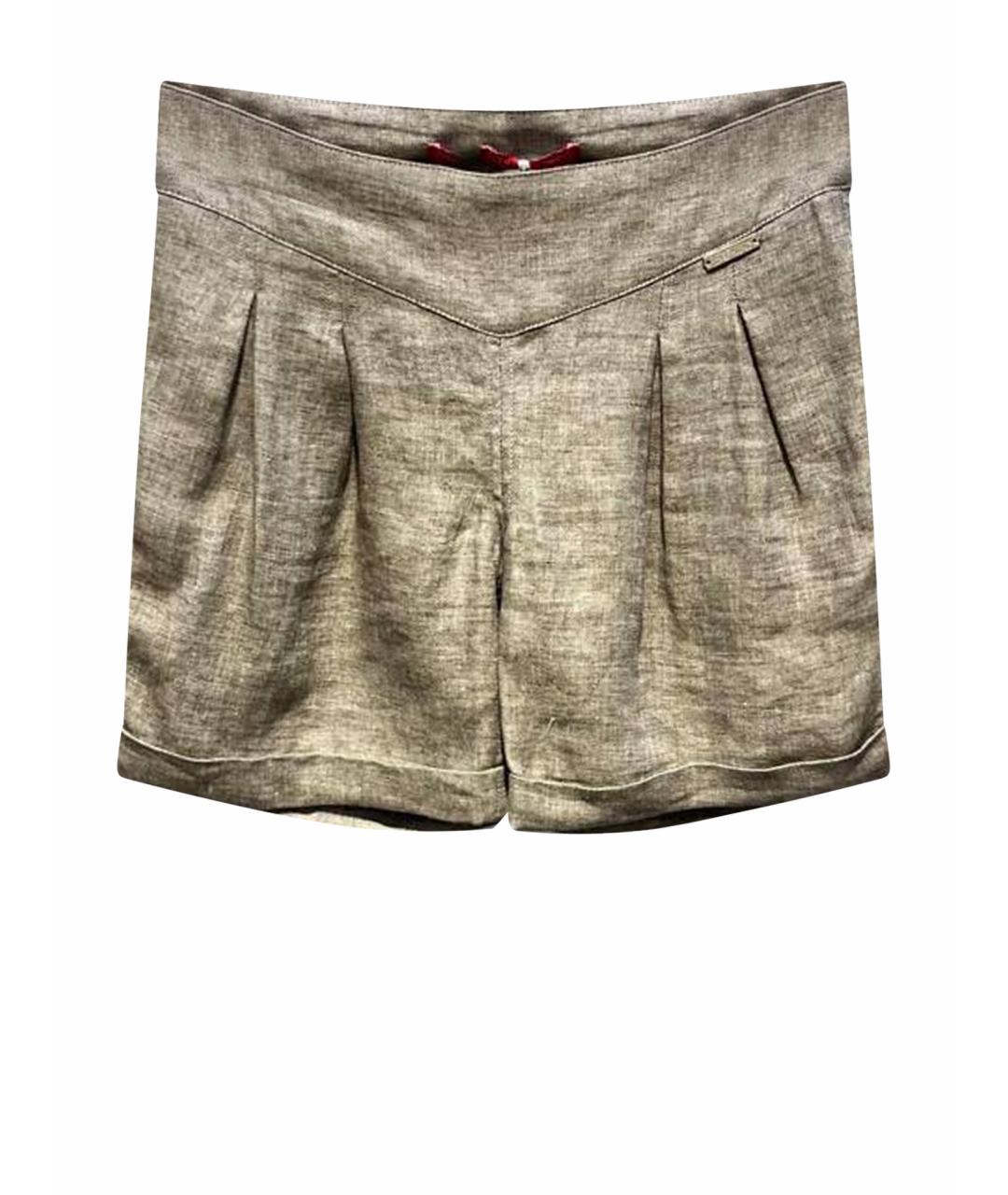 LIU JO Бежевые льняные брюки и шорты, фото 1