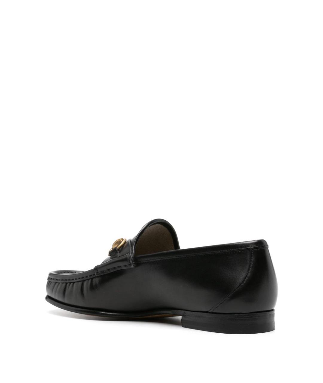 GUCCI Черные кожаные лоферы, фото 3