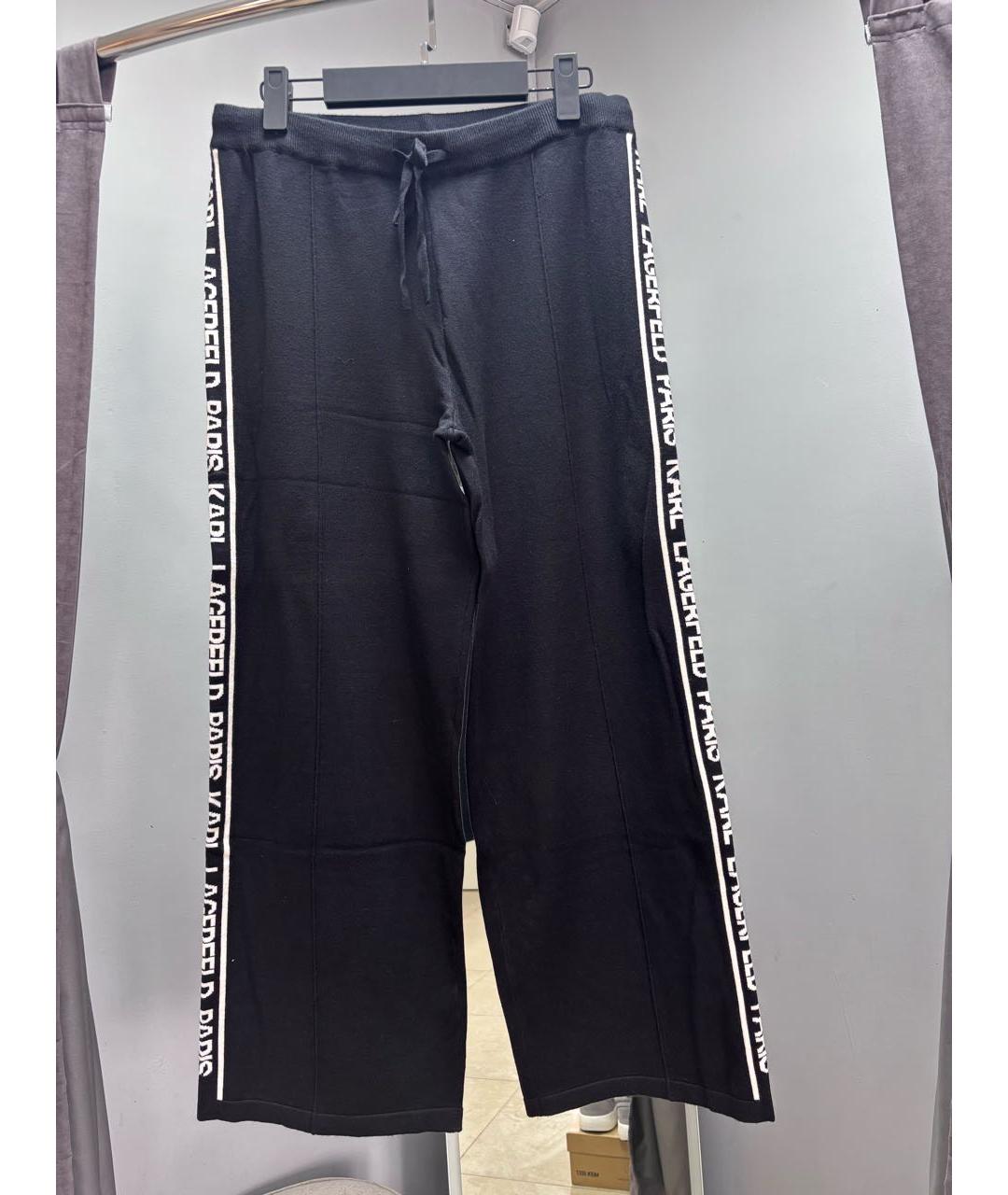 KARL LAGERFELD Черный вискозный костюм с брюками, фото 2