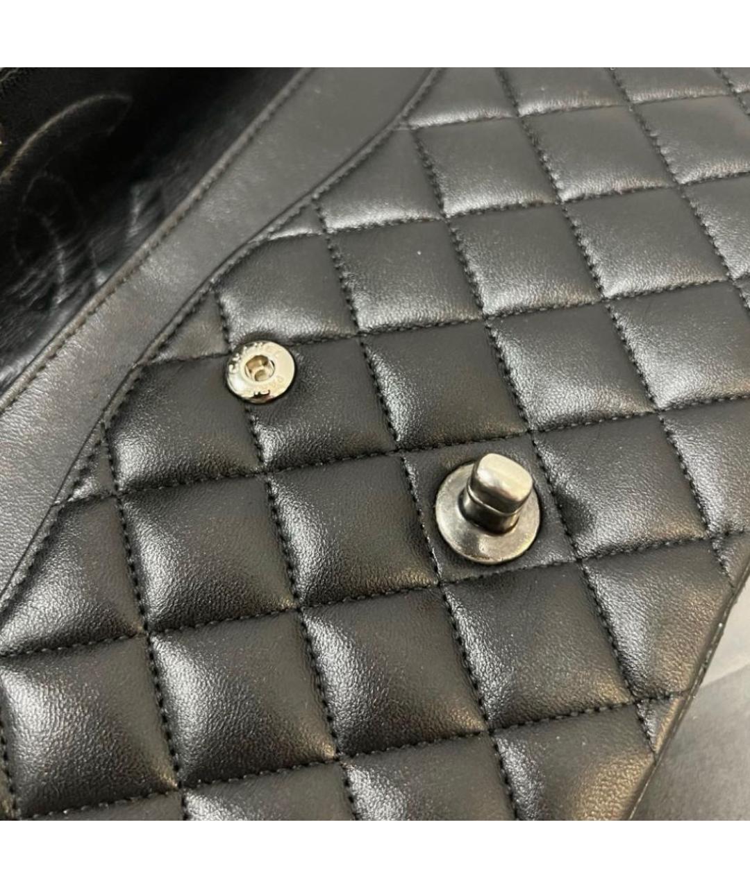 CHANEL Черная кожаная сумка через плечо, фото 7