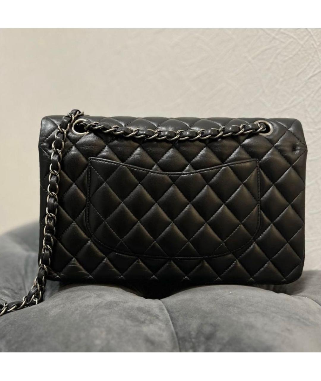 CHANEL Черная кожаная сумка через плечо, фото 3