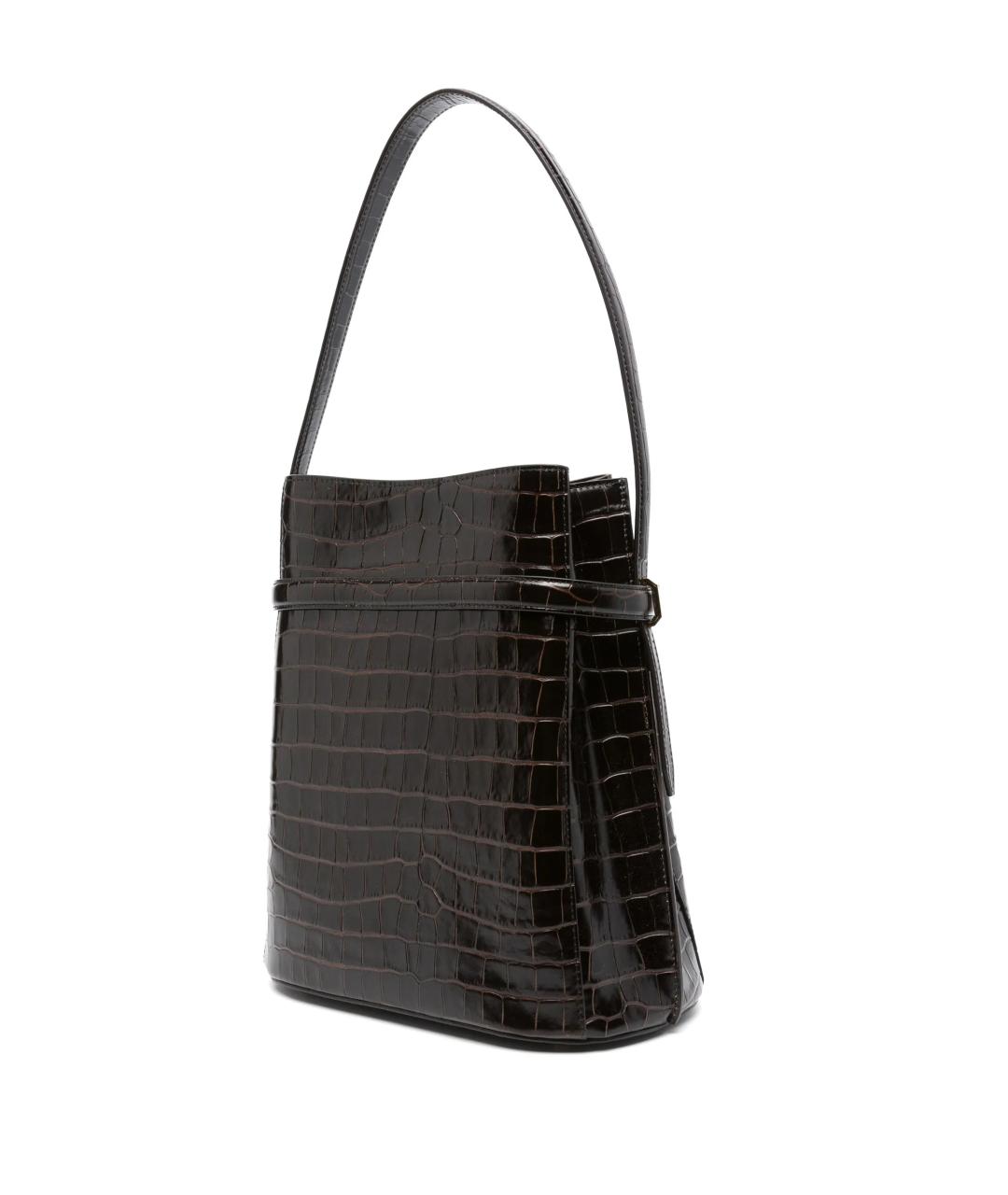 TOTEME Коричневая кожаная сумка тоут, фото 2