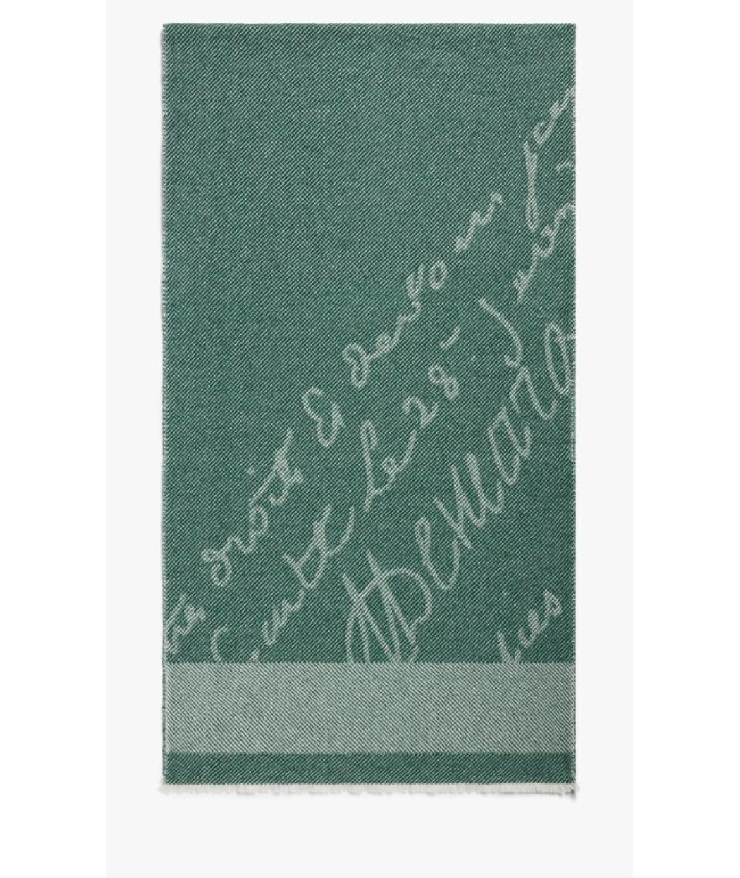 BERLUTI Зеленый кашемировый шарф, фото 2