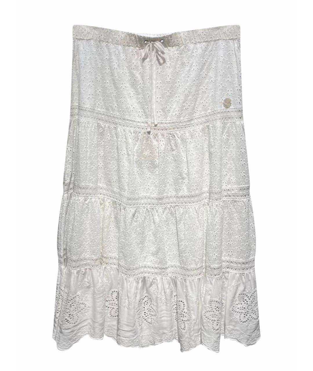LIU JO Белая хлопковая юбка, фото 1