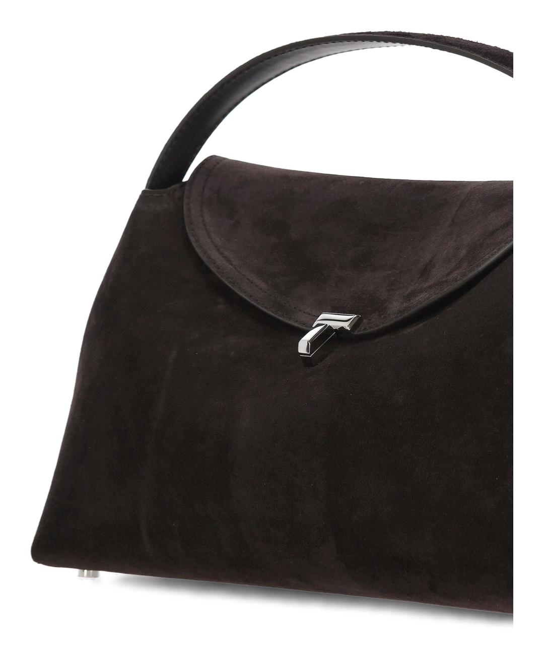 TOTEME Коричневая кожаная сумка тоут, фото 4