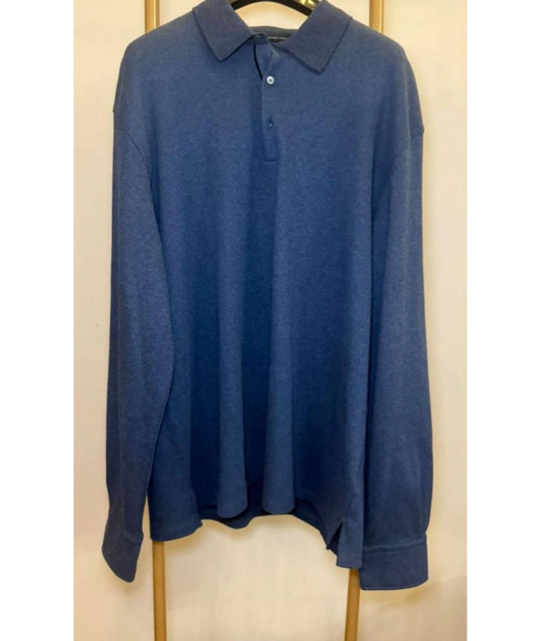 ERMENEGILDO ZEGNA XXX Темно-синий хлопковый джемпер / свитер, фото 3