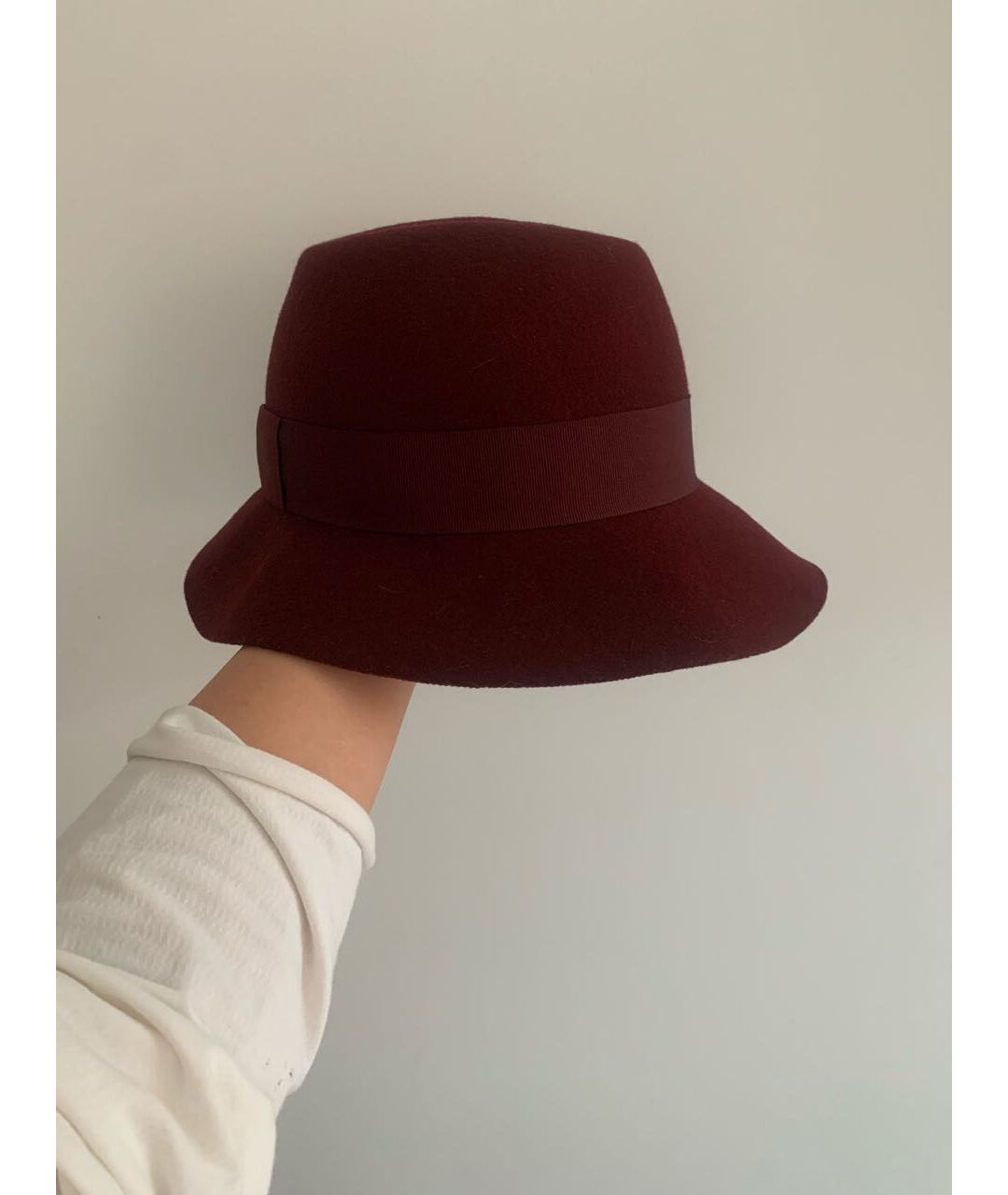 STELLA MCCARTNEY Бордовая шерстяная шляпа, фото 2