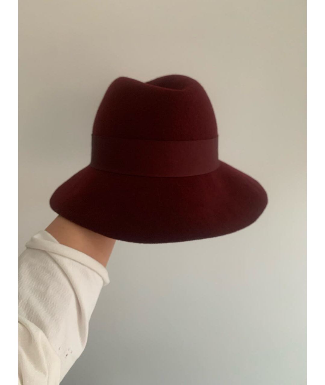 STELLA MCCARTNEY Бордовая шерстяная шляпа, фото 4