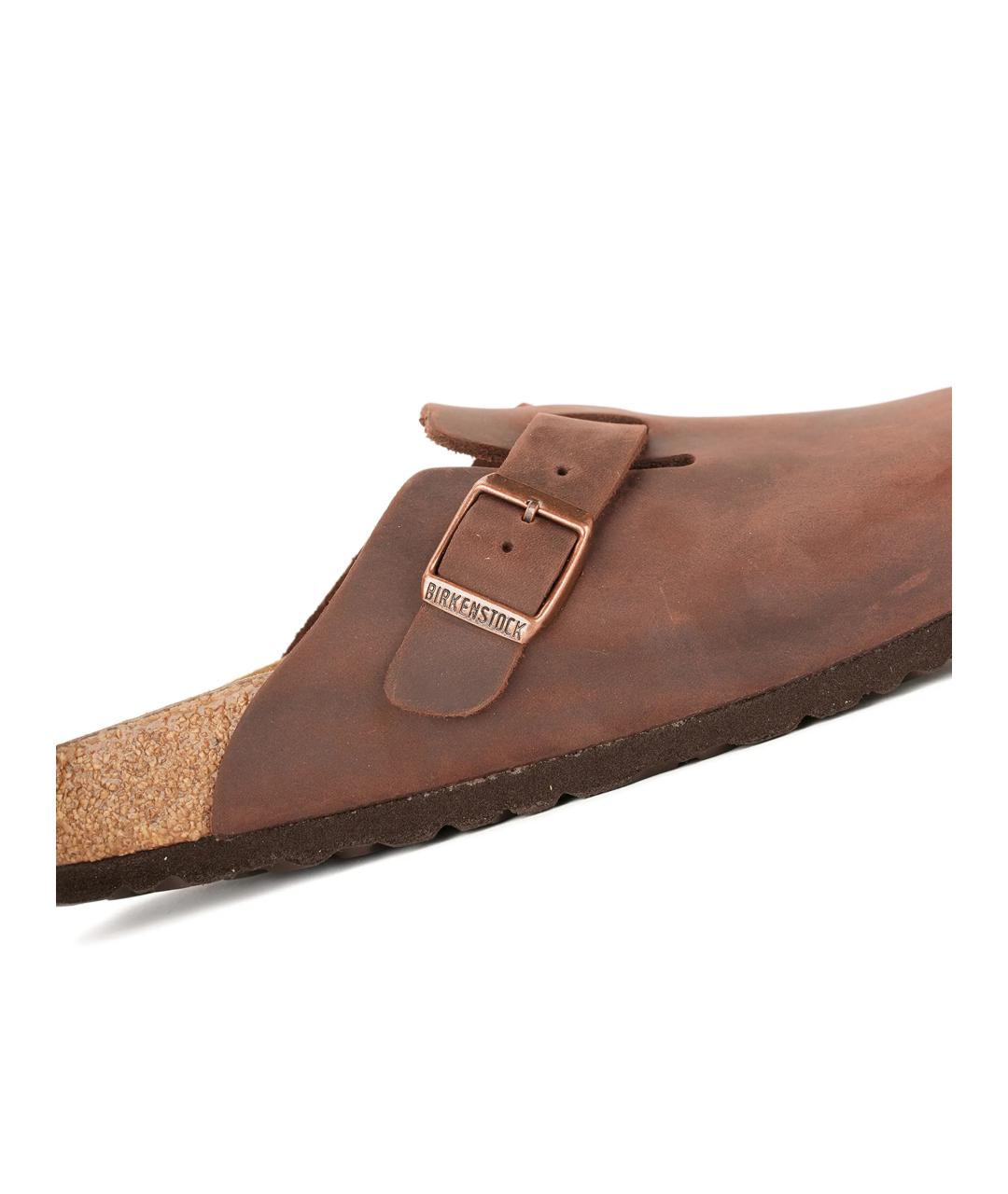 BIRKENSTOCK Коричневые замшевые сандалии, фото 5