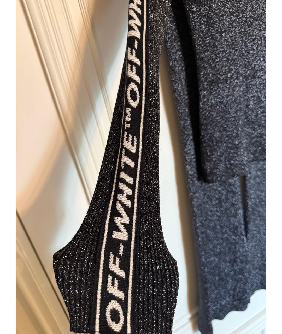 OFF-WHITE Черный вискозный костюм с брюками, фото 4