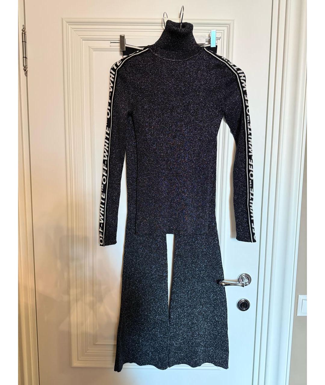 OFF-WHITE Черный вискозный костюм с брюками, фото 3