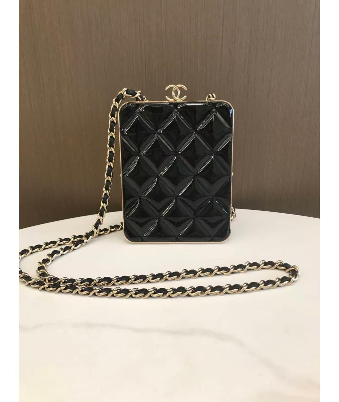 CHANEL Черная кожаная сумка через плечо, фото 3