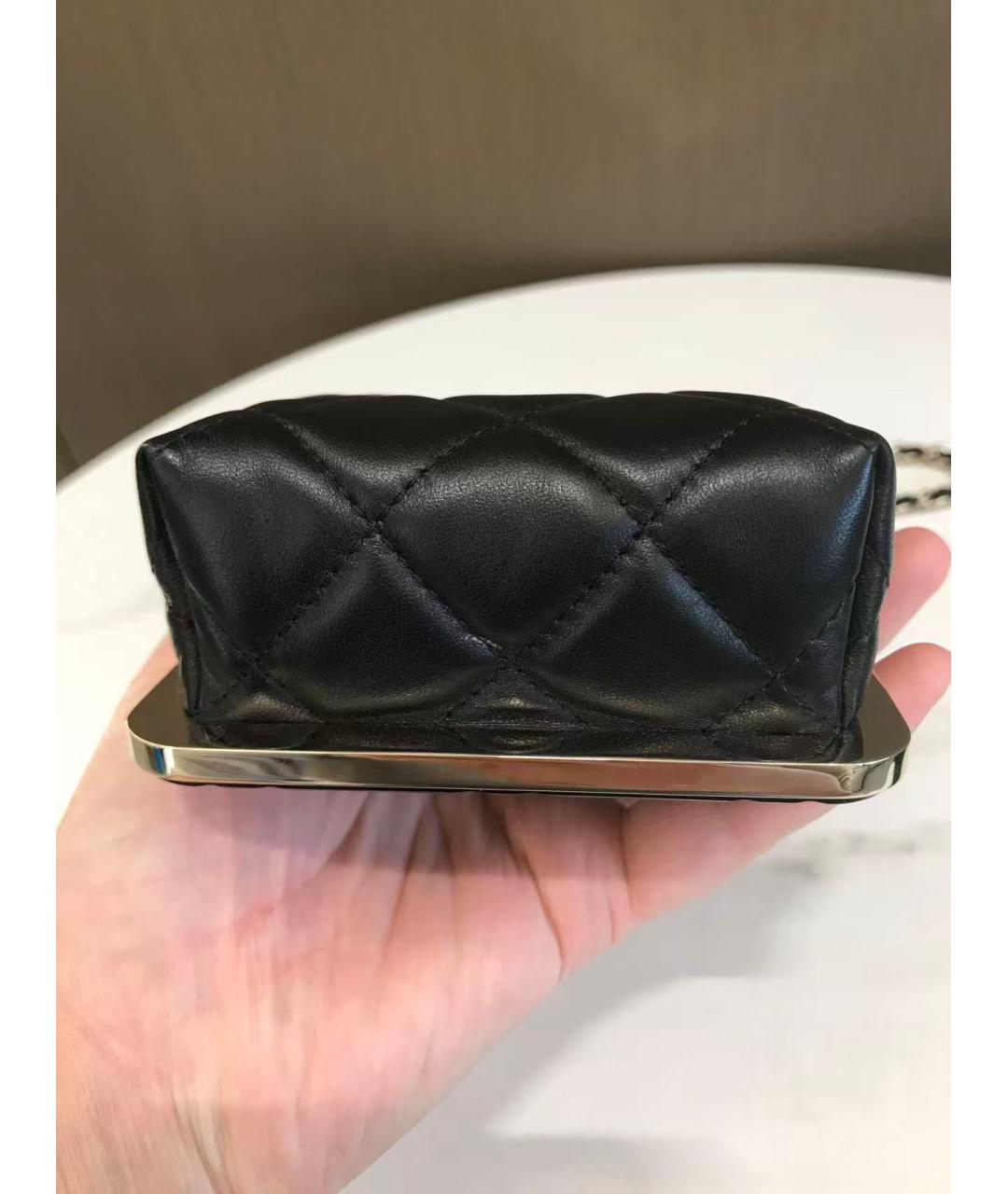 CHANEL Черная кожаная сумка через плечо, фото 4