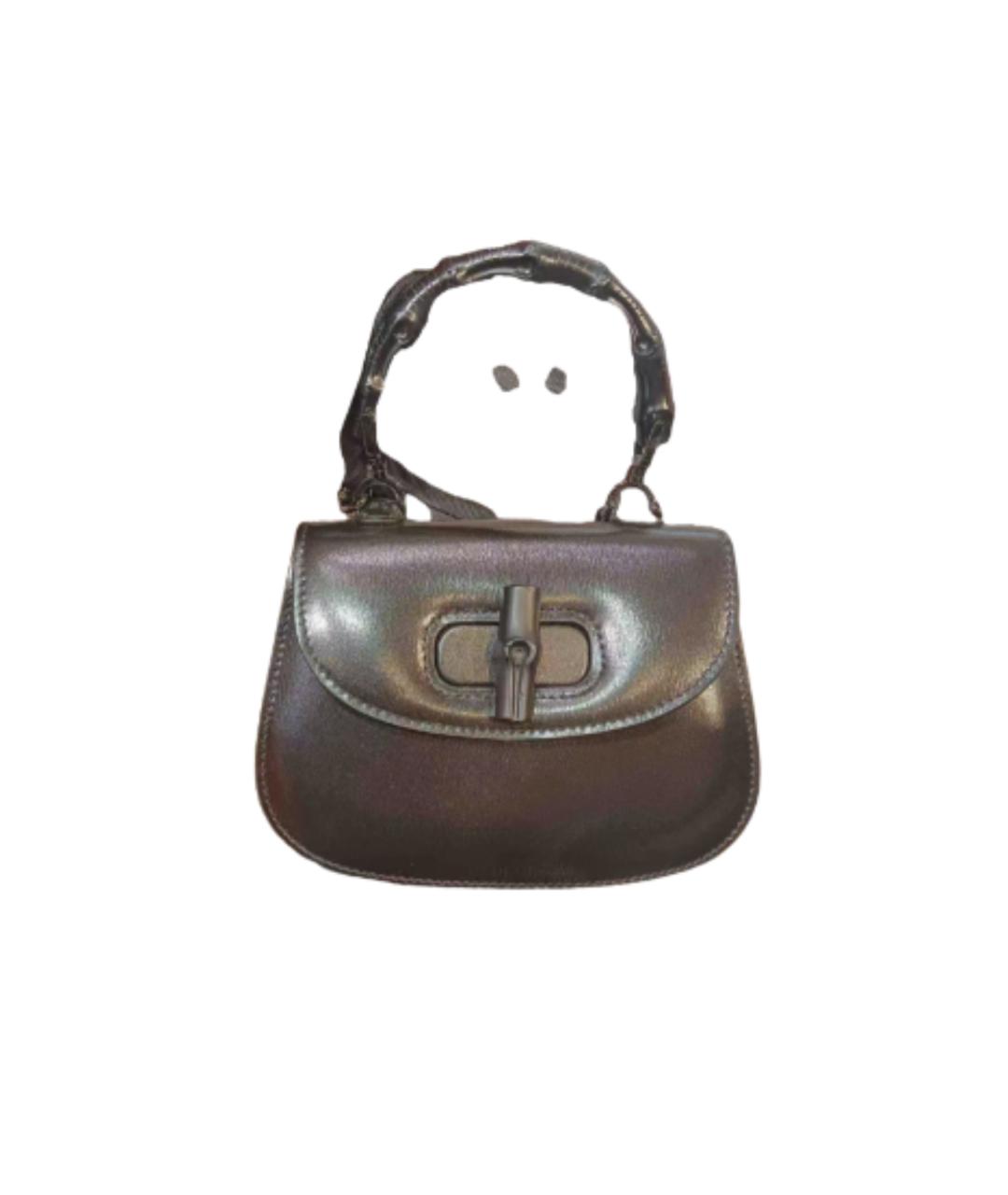 GUCCI Коричневая кожаная сумка через плечо, фото 8