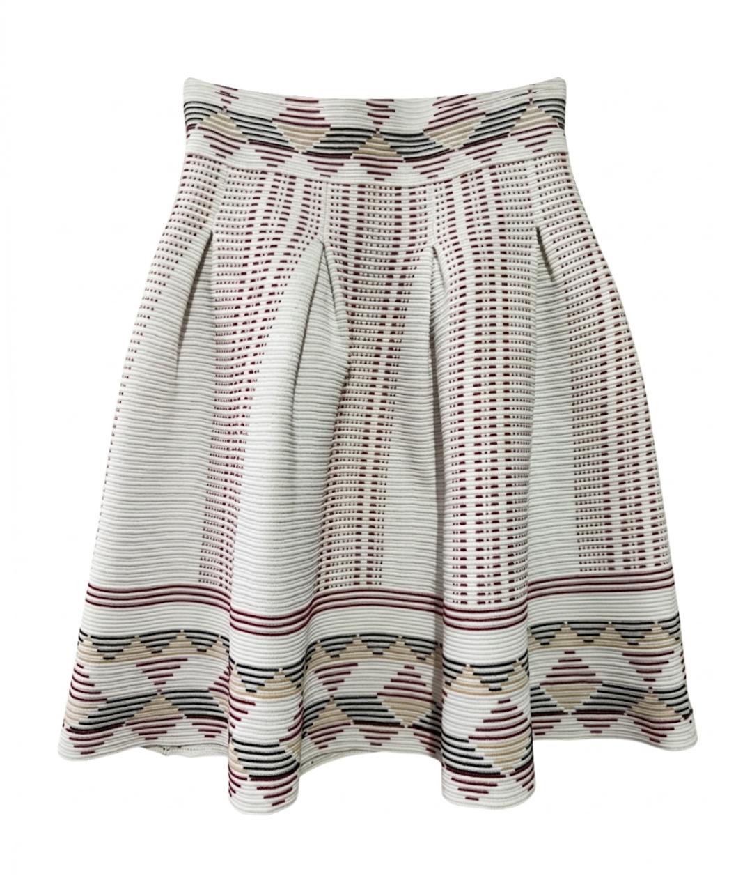 MAJE Белая вискозная юбка миди, фото 1