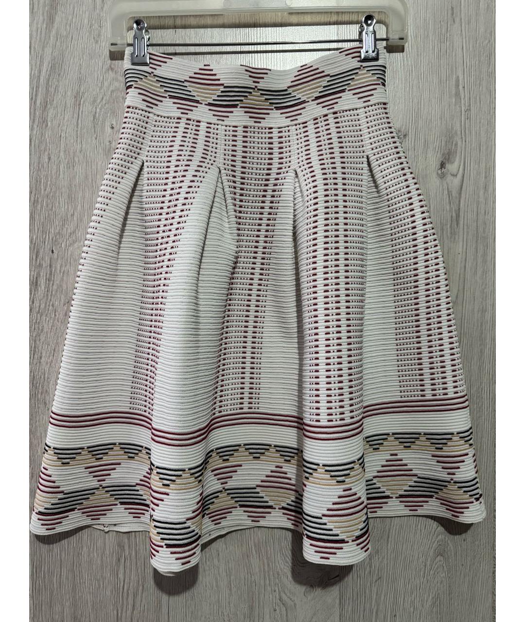 MAJE Белая вискозная юбка миди, фото 7