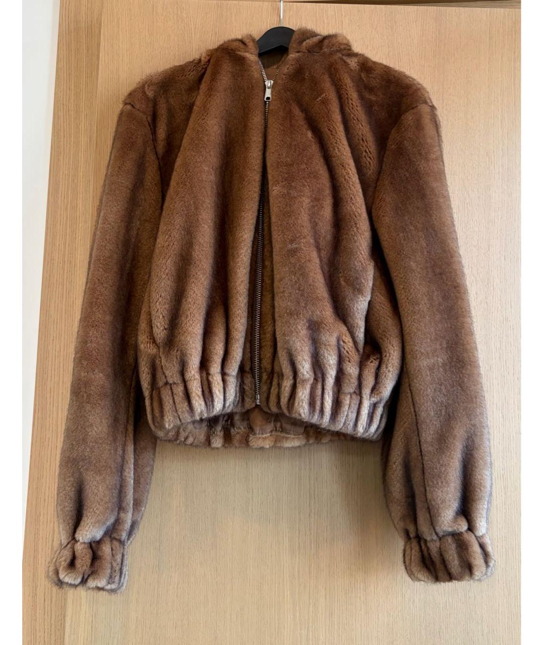 HELMUT LANG Коричневая шуба, фото 8