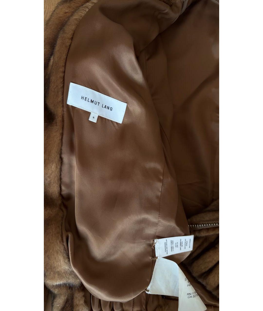 HELMUT LANG Коричневая шуба, фото 3