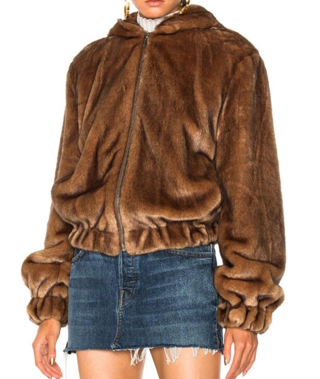 HELMUT LANG Коричневая шуба, фото 7