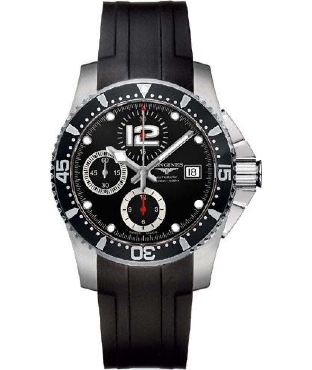 LONGINES Черные стальные часы, фото 1