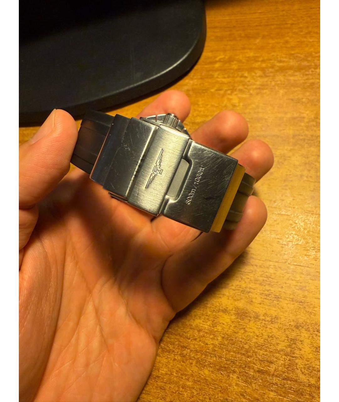 LONGINES Черные стальные часы, фото 3