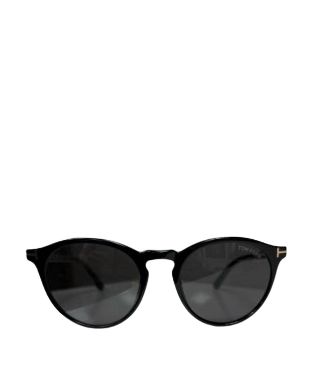 TOM FORD Черные пластиковые солнцезащитные очки, фото 1