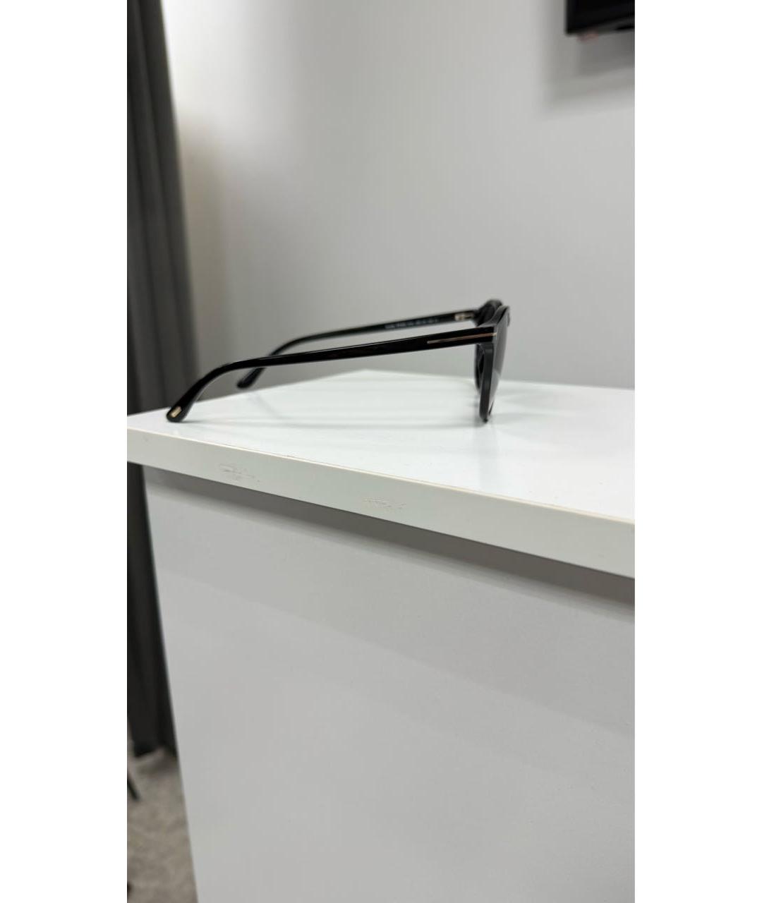 TOM FORD Черные пластиковые солнцезащитные очки, фото 3