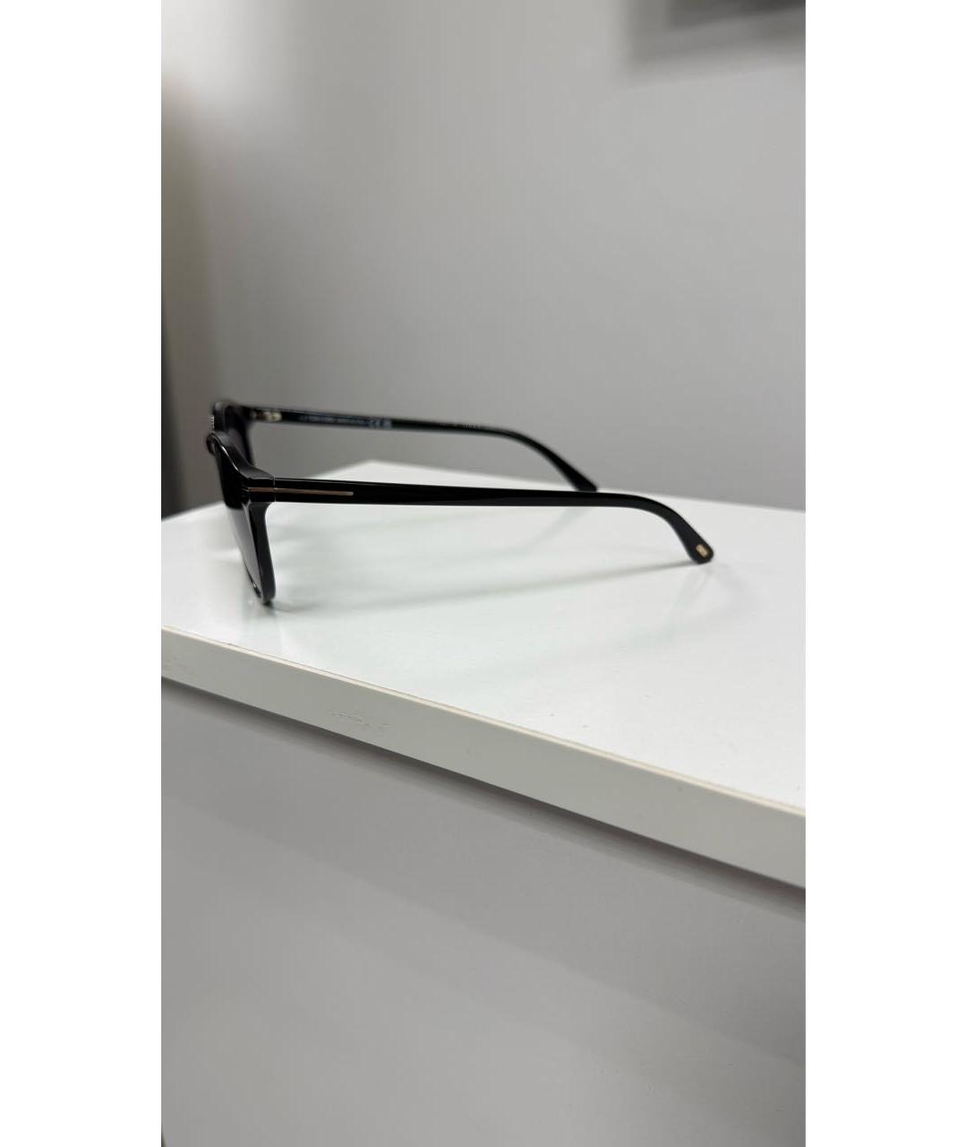 TOM FORD Черные пластиковые солнцезащитные очки, фото 5