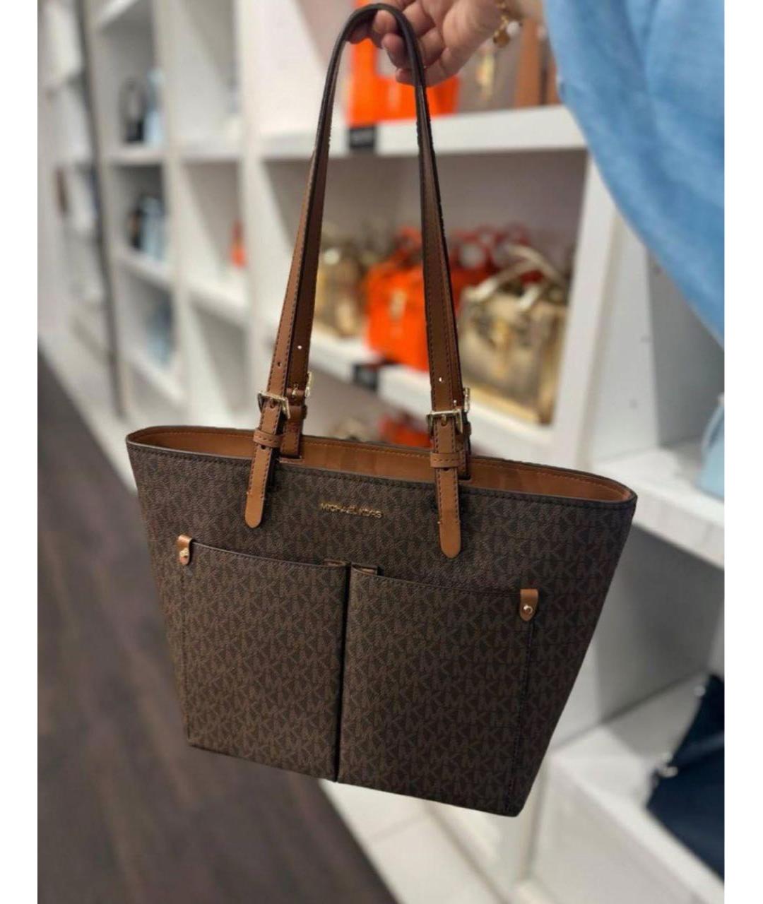 MICHAEL MICHAEL KORS Коричневая сумка тоут, фото 7