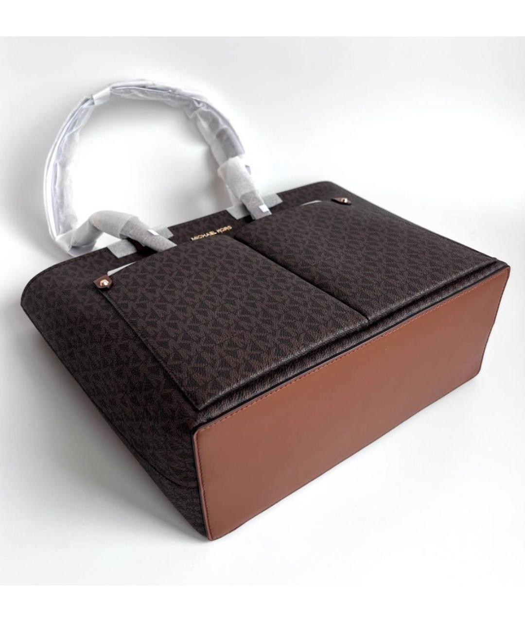 MICHAEL MICHAEL KORS Коричневая сумка тоут, фото 6