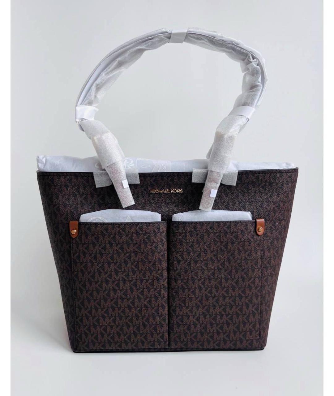 MICHAEL MICHAEL KORS Коричневая сумка тоут, фото 5