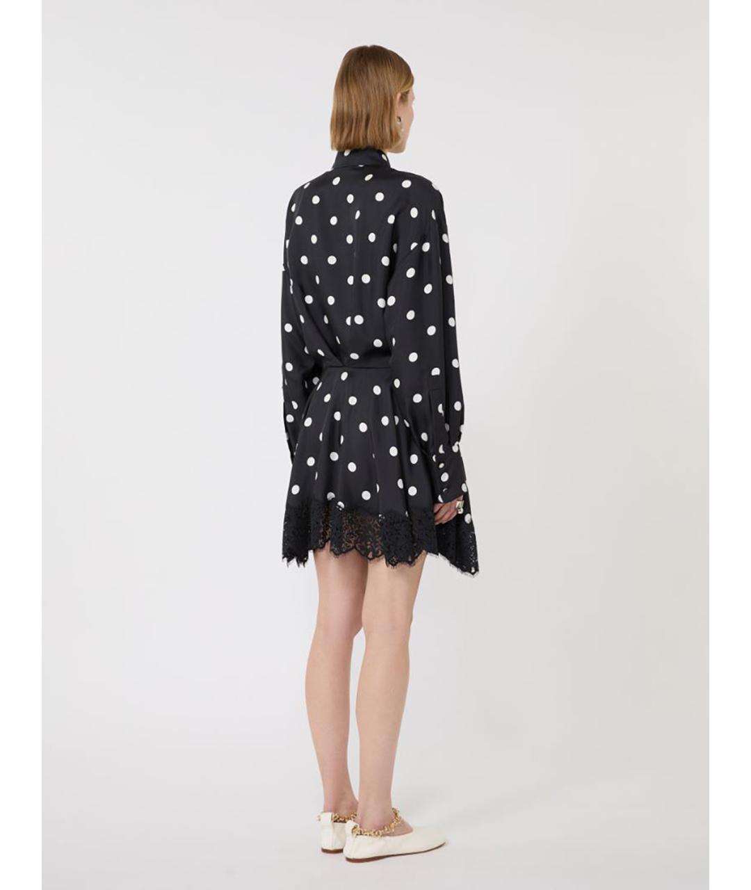 SPORTMAX Мульти шелковое повседневное платье, фото 4