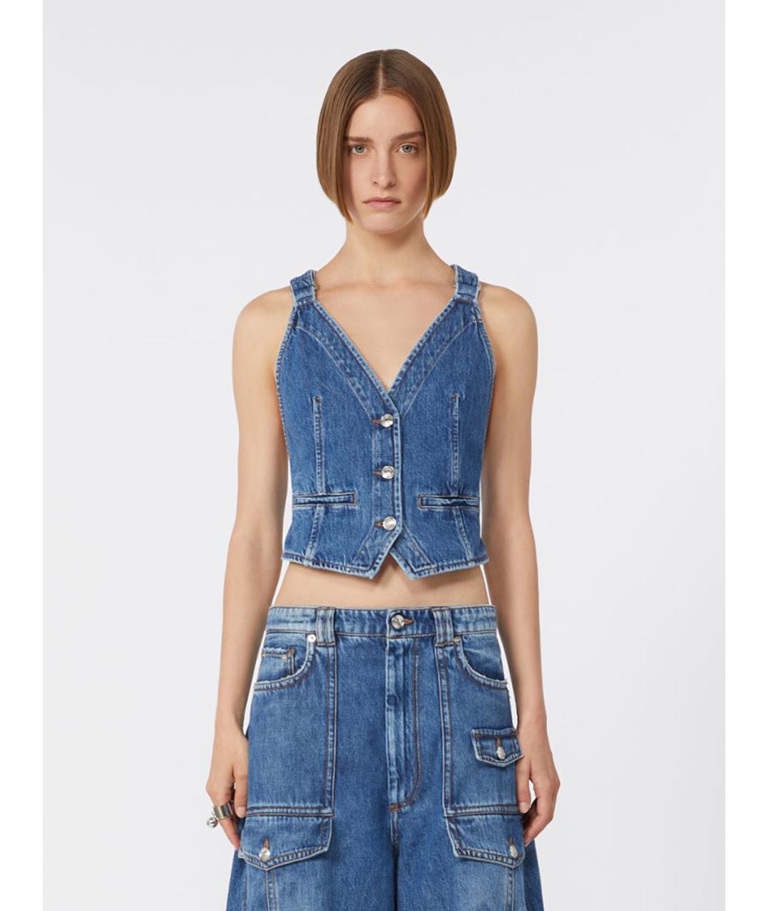 SPORTMAX Хлопковый жилет, фото 3