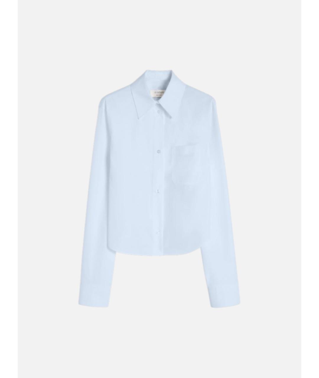 SPORTMAX Синяя хлопковая рубашка, фото 6