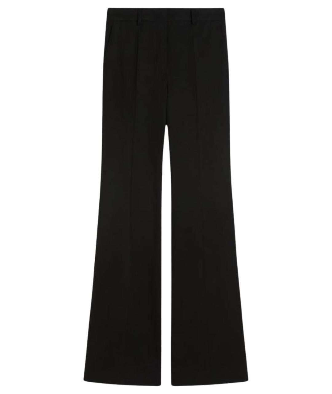 SPORTMAX Черные вискозные брюки широкие, фото 1