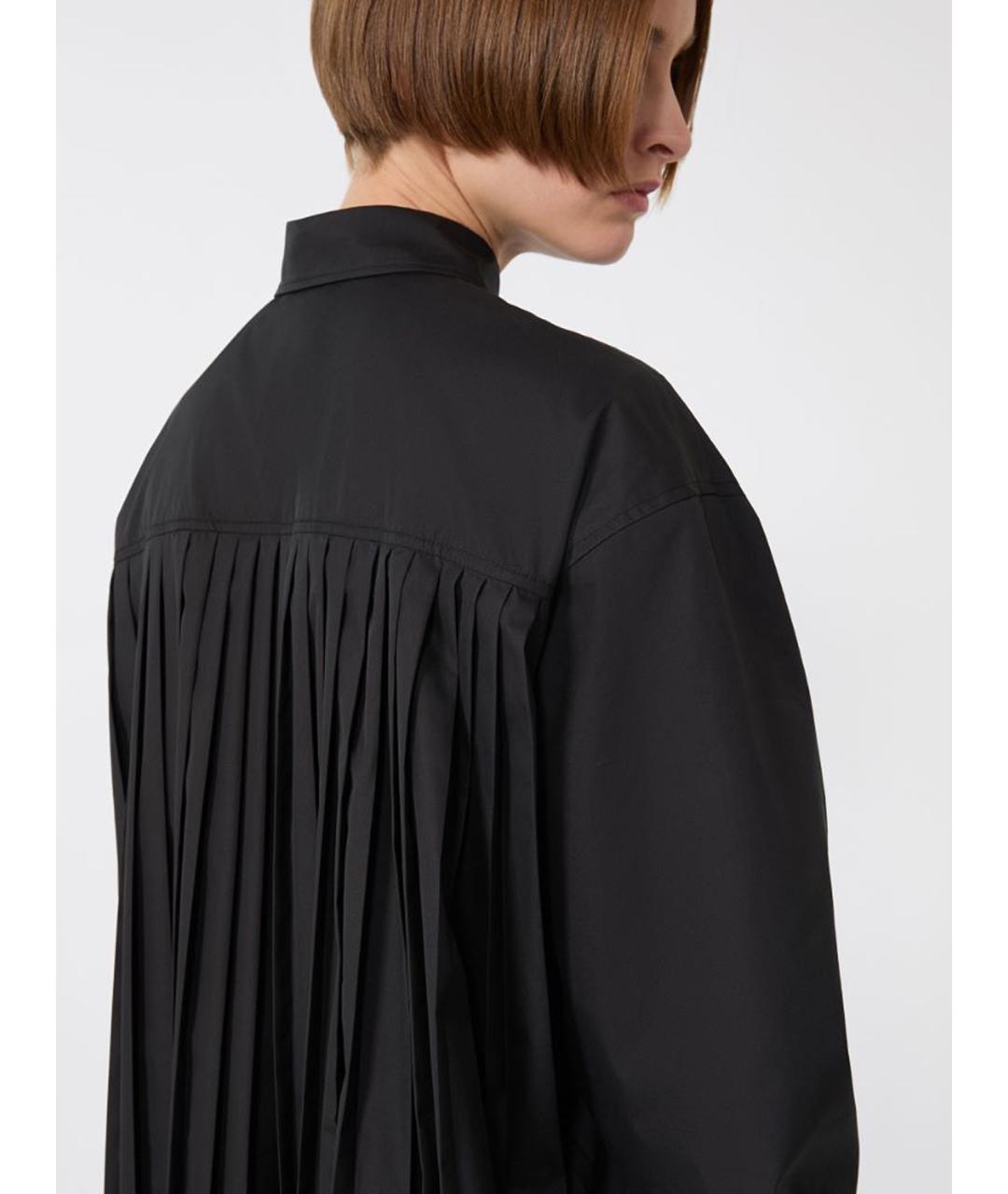 SPORTMAX Черное хлопковое повседневное платье, фото 5