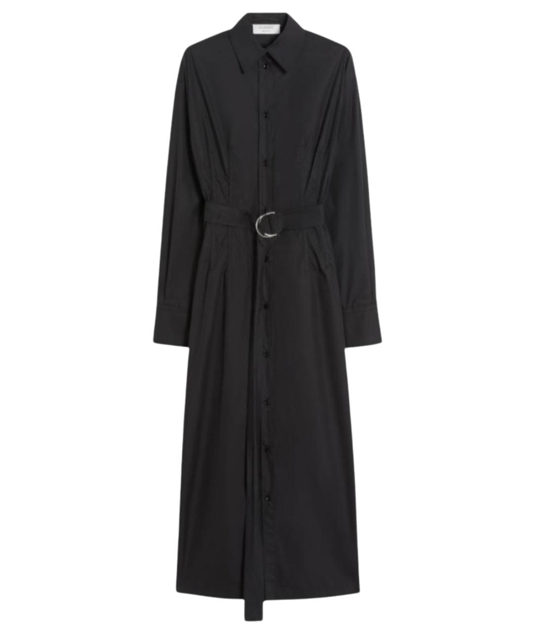 SPORTMAX Черное хлопковое повседневное платье, фото 1