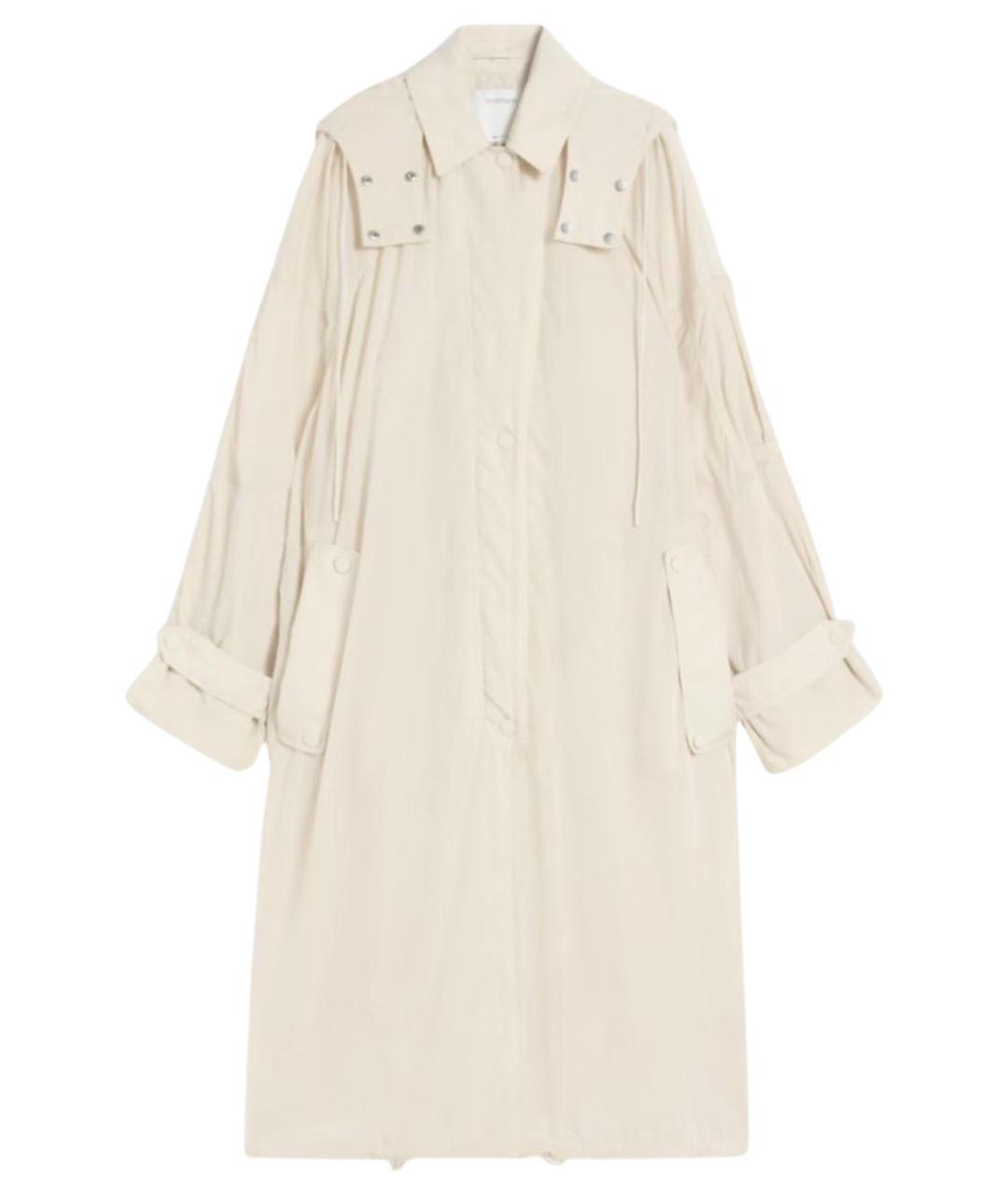 SPORTMAX Бежевый полиамидовый тренч/плащ, фото 1