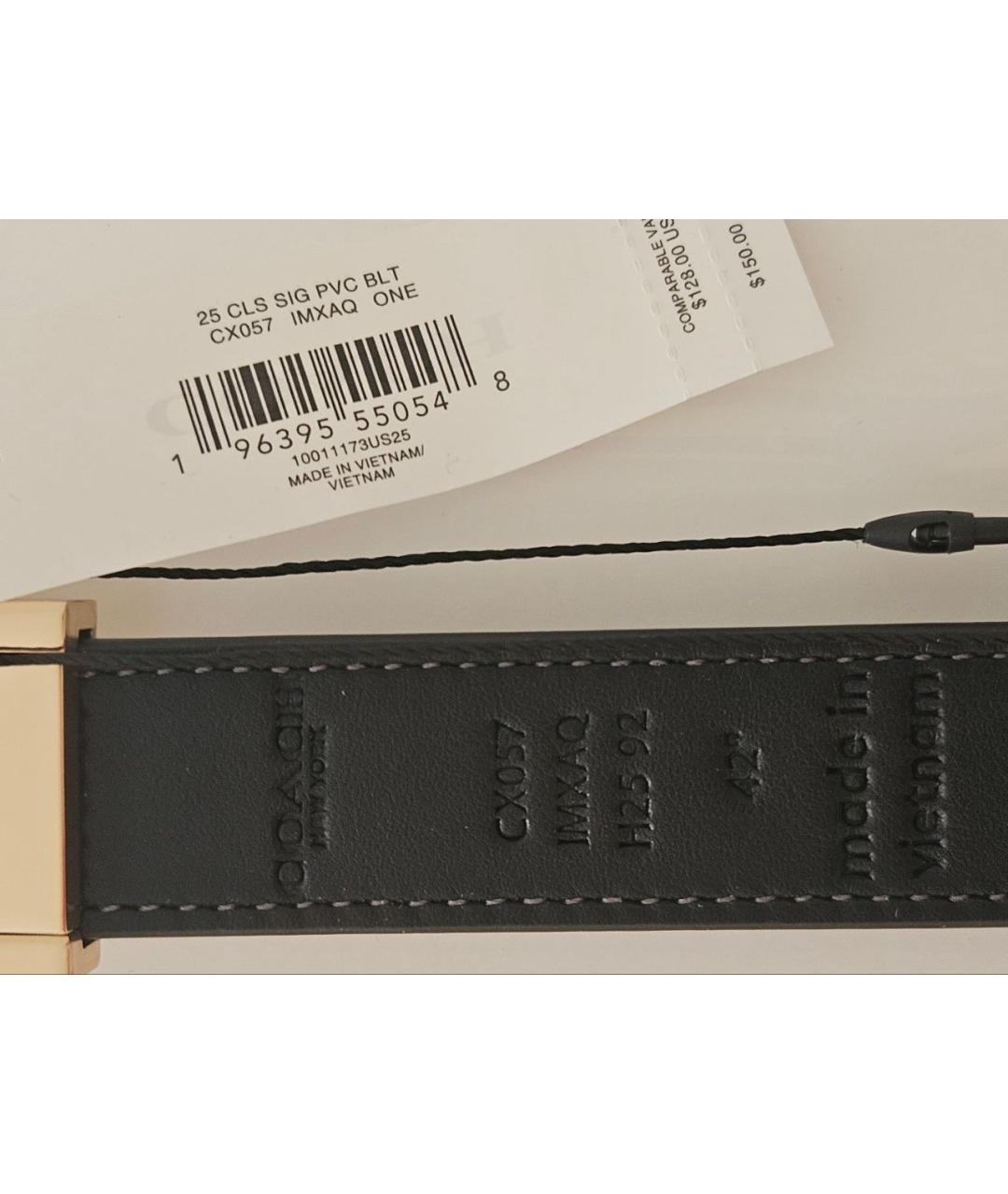 COACH Коричневый кожаный ремень, фото 5