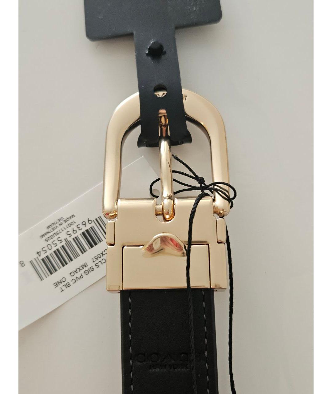 COACH Коричневый кожаный ремень, фото 3